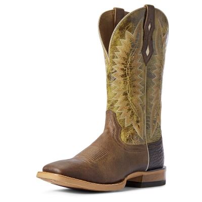 Ariat Western: Relentless Record Setter Botas Western Hombre - Marrones / Verde (SOITF9875)